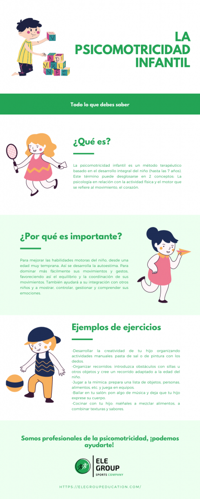 infografía psicomotricidad infantil